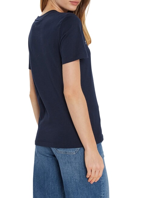 TH 1985 Tricou de bumbac noapte &icirc;ntunecată bleumarin - tricou