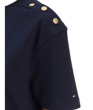 TOMMY HILFIGER TJ Signature Tricou din bumbac noapte &icirc;ntunecată bleumarin - tricou - 3