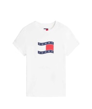 TOMMY HILFIGER TJ FLAG Tricou din bumbac ecru - tricou - 3