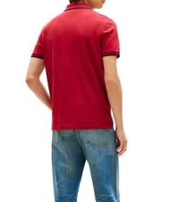 TOMMY HILFIGER TH Tricou polo din bumbac regenerat roșu de regată - maiou Polo - 2