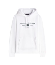 TOMMY HILFIGER TH Hanorac cu gluga alb - hanorace - 3