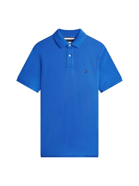 TH Tricou polo cu m&acirc;necă scurtă, croială regulată orbită albastră - maiou Polo