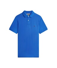 TOMMY HILFIGER TH Tricou polo cu m&acirc;necă scurtă, croială regulată orbită albastră - maiou Polo - 3