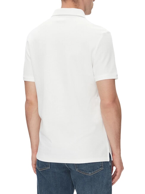 CKJ Tricou polo din bumbac alb strălucitor - maiou Polo