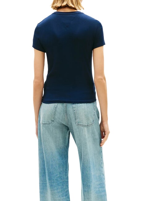 SCRIPT LOGO Tricou cu m&acirc;necă scurtă bleumarin noapte &icirc;ntunecată 1 - tricou