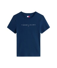 TOMMY HILFIGER SCRIPT LOGO Tricou cu m&acirc;necă scurtă bleumarin noapte &icirc;ntunecată 1 - tricou - 3