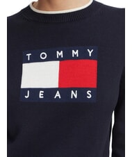 TOMMY HILFIGER TJ Pulover de bumbac noapte &icirc;ntunecată bleumarin - Pulovere pentru femei - 3