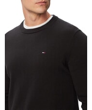 TOMMY HILFIGER TJ Pulover din bumbac regenerat negru - Pulovere pentru bărbați - 3