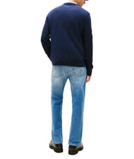 TOMMY HILFIGER TJ Pulover din bumbac regenerat noapte &icirc;ntunecată bleumarin - Pulovere pentru bărbați - 2