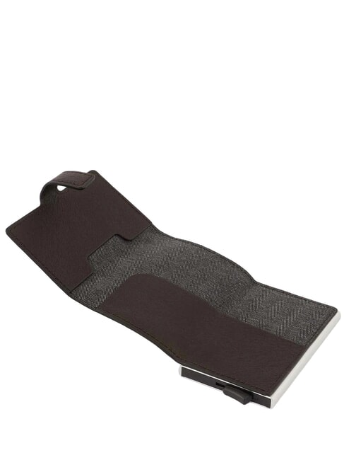 BLACK SQUARE Suport card din piele MORO - Portofele bărbați