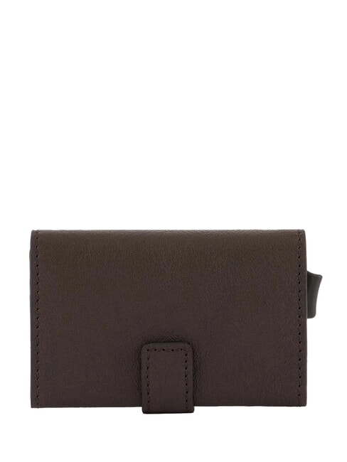 BLACK SQUARE Suport card din piele MORO - Portofele bărbați