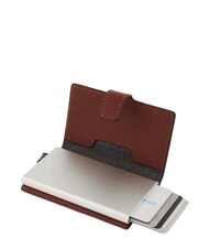 PIQUADRO BLACK SQUARE Suport card din piele - Portofele bărbați