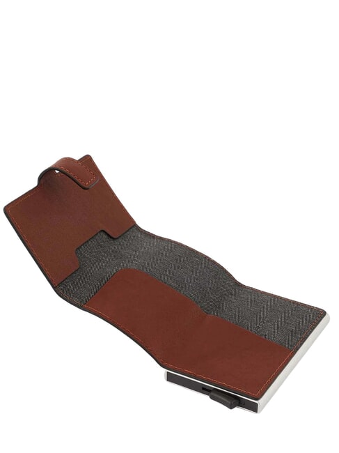 BLACK SQUARE Suport card din piele PIELE - Portofele bărbați