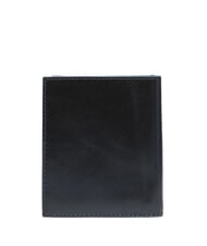 PIQUADRO BLUE SQUARE Portcard din piele cu clapă negru - Portofele bărbați - 4