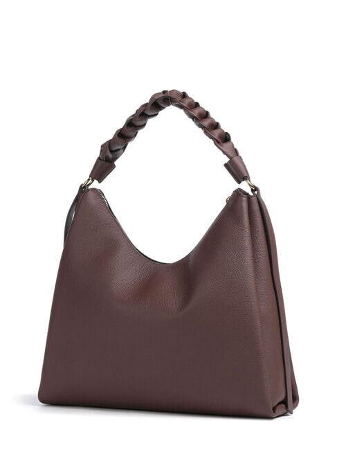 BOHEME GRANA DOUBLE Geantă mare de umăr din piele fructe de pădure/trandafir de iarnă - Genți femei