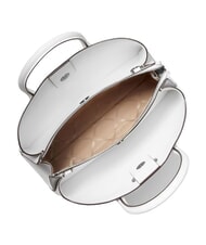 MICHAEL KORS RUTHI Geantă de m&acirc;nă cu curea de umăr, din piele alb - Genți femei - 3