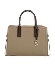 MICHAEL KORS LAILA Geantă de m&acirc;nă cu curea de umăr, din piele maro - Genți femei - 3
