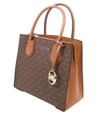 MICHAEL KORS MERCER Geantă messenger cu curea de umăr maro - Genți femei - 3
