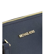 MICHAEL KORS CHARLOTTE Geantă de cumpărături din piele de umăr marină - Genți femei - 3