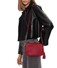 MICHAEL KORS JET SET Geantă de umăr mini, din piele roşu - Genți femei - 2