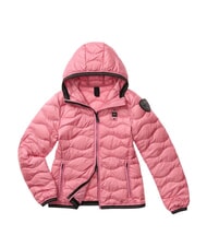 BLAUER CAMELIA Jachetă scurtă cu puf și glugă roz 409 - Jachete de puf pentru femei - 3