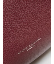 GIANNI CHIARINI HELENA ROUND Geantă de umăr cu curea de umăr, din piele rubin antic - Genți femei - 4
