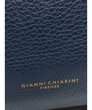 GIANNI CHIARINI VICKY Rucsac cu buzunar interior, din piele BLUE - Genți femei - 4