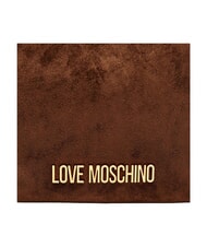 LOVE MOSCHINO SIGNATURE ZIP Geantă de umăr, reglabilă maro/maro - Genți femei - 7