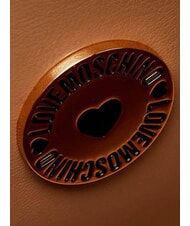 LOVE MOSCHINO SIGNATURE ZIP Geantă de umăr, reglabilă maro/maro - Genți femei - 6