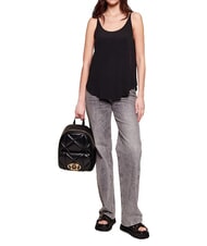 LOVE MOSCHINO EMBOSSED QUILTED Rucsac matlasat negru - Genți femei - 8