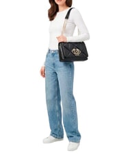 LOVE MOSCHINO EMBOSSED QUILTED Geantă de umăr, matlasată negru - Genți femei - 2