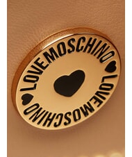 LOVE MOSCHINO EMBOSSED QUILTED Geantă de umăr mini matlasată maro - Genți femei - 6