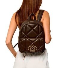 LOVE MOSCHINO EMBOSSED QUILTED Rucsac matlasat maro - Genți femei - 2