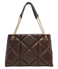 LOVE MOSCHINO EMBOSSED QUILTED Geantă de umăr, m&acirc;ner dublu maro - Genți femei - 4