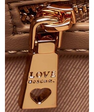 LOVE MOSCHINO EMBOSSED QUILTED Geantă de umăr, m&acirc;ner dublu maro - Genți femei - 6