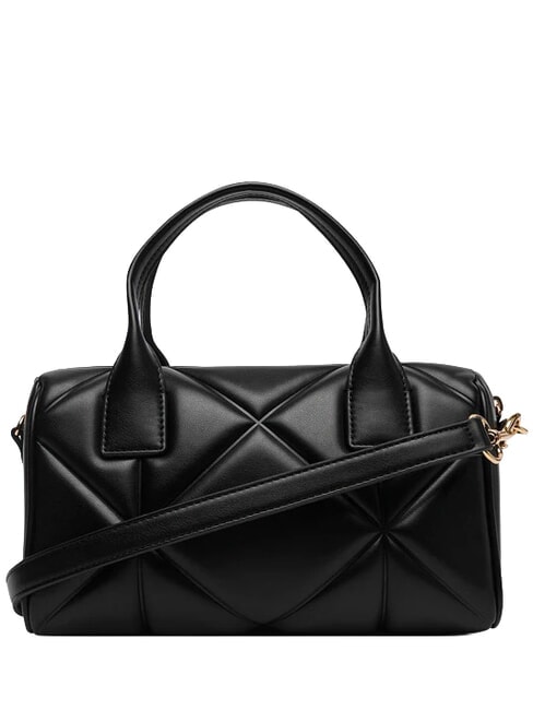 EMBOSSED QUILTED Geantă de m&acirc;nă, cu curea de umăr negru - Genți femei