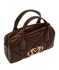 LOVE MOSCHINO EMBOSSED QUILTED Geantă de m&acirc;nă, cu curea de umăr maro - Genți femei - 5