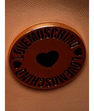 LOVE MOSCHINO EMBOSSED QUILTED Geantă de m&acirc;nă, cu curea de umăr maro - Genți femei - 6