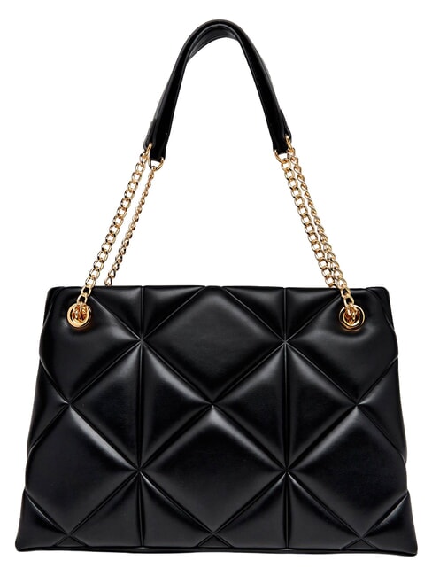 EMBOSSED QUILTED Geantă de umăr, m&acirc;ner dublu negru - Genți femei