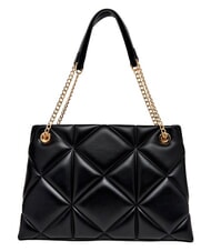 LOVE MOSCHINO EMBOSSED QUILTED Geantă de umăr, m&acirc;ner dublu negru - Genți femei - 4