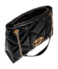 LOVE MOSCHINO EMBOSSED QUILTED Geantă de umăr, m&acirc;ner dublu negru - Genți femei - 7
