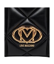 LOVE MOSCHINO EMBOSSED QUILTED Geantă de umăr, m&acirc;ner dublu negru - Genți femei - 8