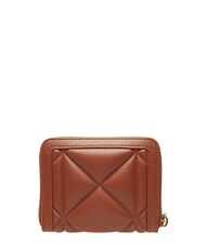 LOVE MOSCHINO EMBOSSED QUILTED Portofel mediu, cu fermoar maro - Portofele femei - 2