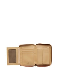 LOVE MOSCHINO EMBOSSED QUILTED Portofel mediu, cu fermoar maro - Portofele femei - 4