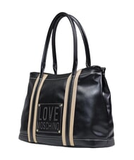 LOVE MOSCHINO CITY CORE Geantă de umăr, m&acirc;ner dublu negru - Genți femei - 2