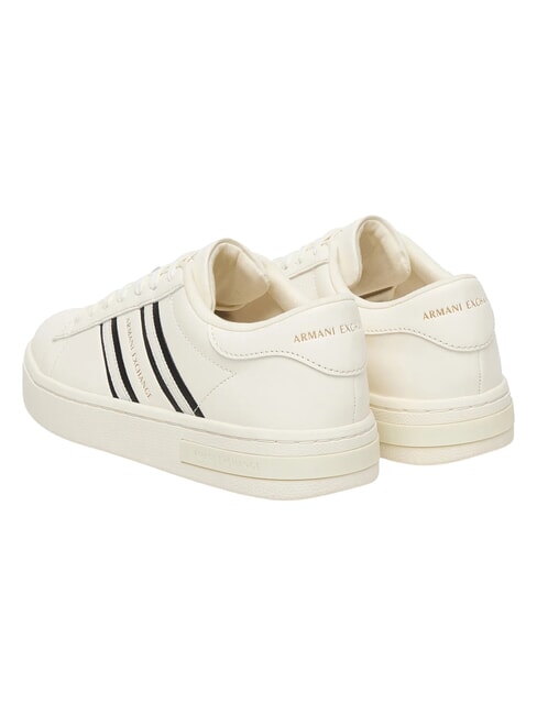 LONDON Adidași alb-gălbui + negru - Pantofi femei