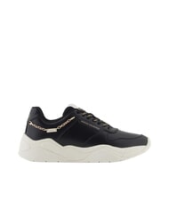 ARMANI EXCHANGE A|X Chain  Adidași din piele negru+negru - Pantofi femei - 2