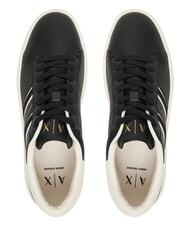 ARMANI EXCHANGE LONDON Adidași negru + alb-gălbui - Pantofi femei - 4