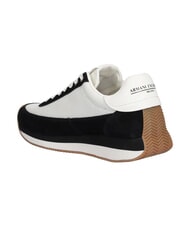ARMANI EXCHANGE ROYALE SUEDE AIR MESH Adidași negru/auriu pal - Pantofi femei - 3