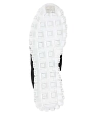 ARMANI EXCHANGE DROP MICROSUEDE Teniși cu logo lateral negru + alb-gălbui - Pantofi femei - 4